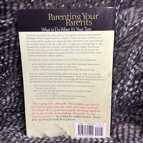 Parenting Your Parents: What to do When it’s Your Turn by Jim Comer Book - Picture 3 of 4